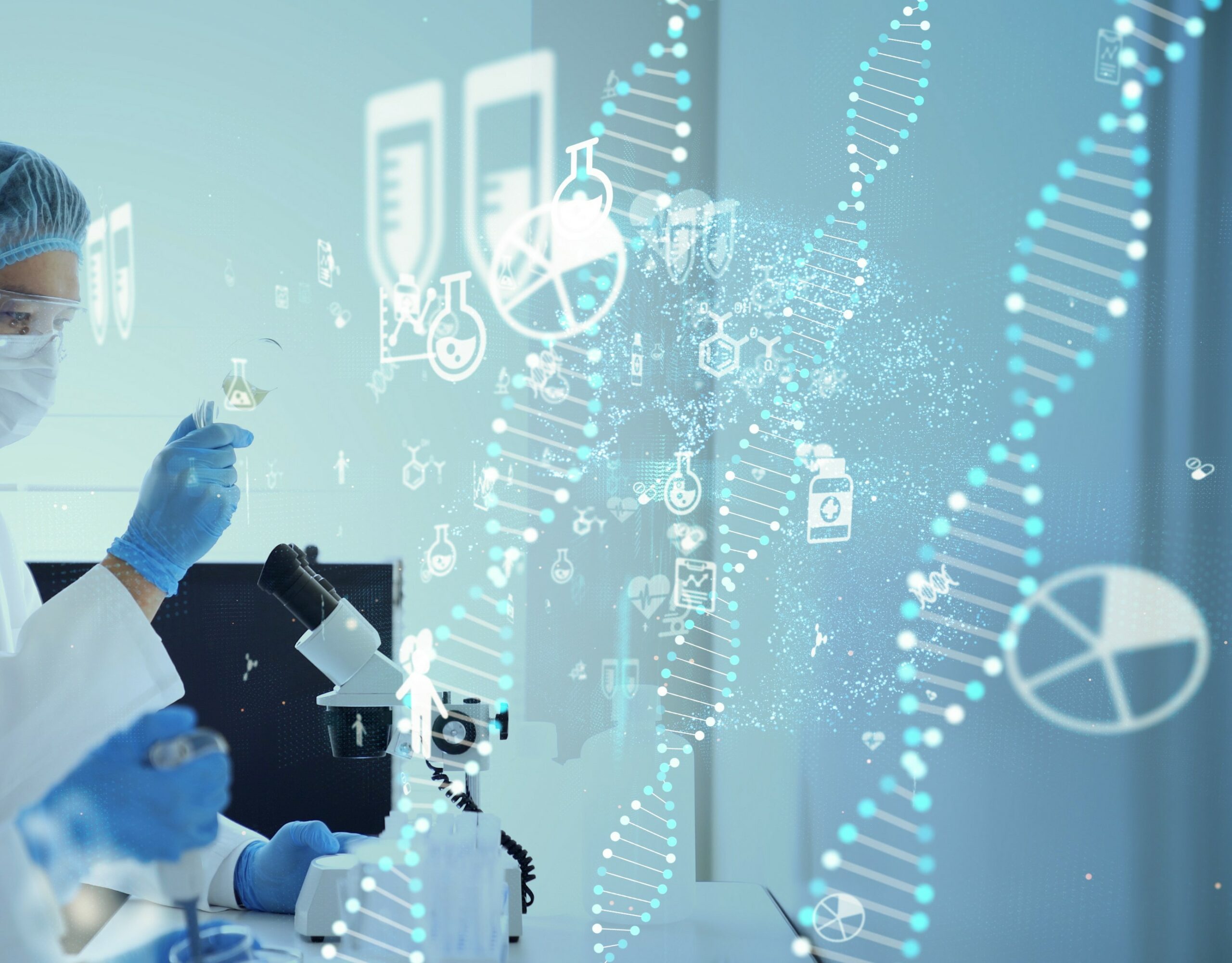 Scientists in laboratory.